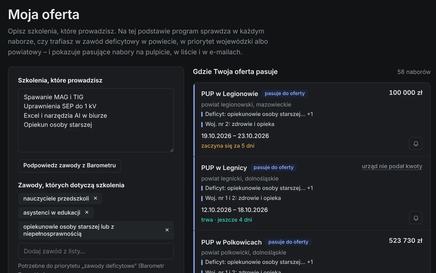 Dopasowanie oferty szkoleń do priorytetów KFS